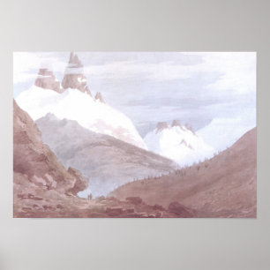 Chamonix och Martigny Poster
