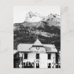 Chamonix Ski Resort Station Frankrike Mont Blanc ( Vykort