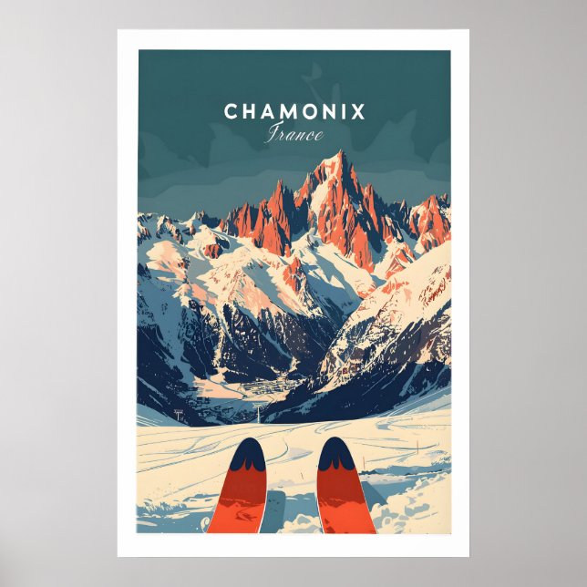 Chamonix skidposter 1 poster (Framsidan)