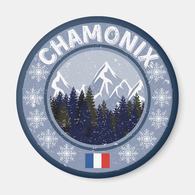 Chamonix Station de Ski Magnet (Framsidan)
