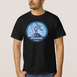 Chamonix Station de ski - Snowboard T Shirt