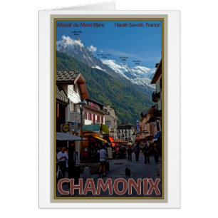Chamonix Town Hälsningskort