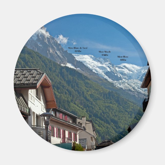 Chamonix Town Magnet (Framsidan)