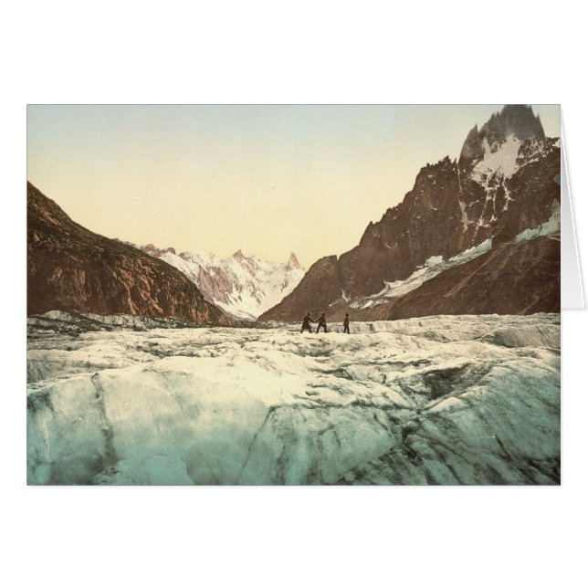 Chamonix Valley - Mer de Glace Hälsningskort (Framsidan Horizontal)