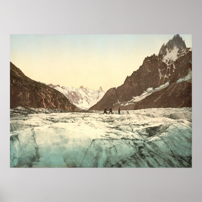 Chamonix Valley - Mer de Glace Poster (Framsidan)
