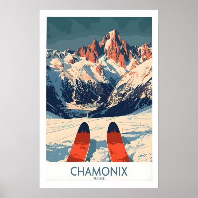 Chamonix Wall Art Poster 1 (Framsidan)