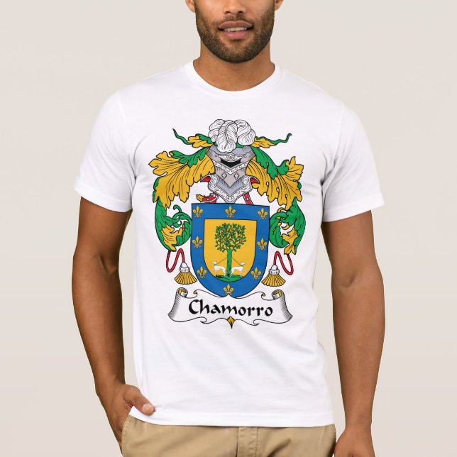 Chamorro familjvapensköld tee (Framsida)
