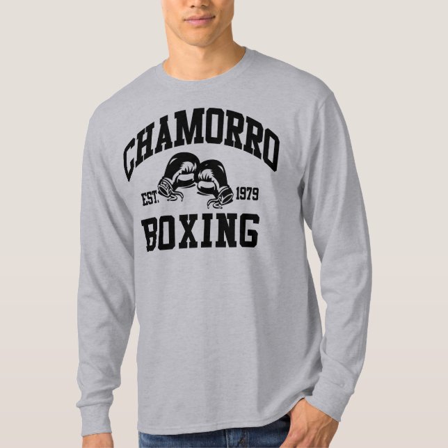 Chamorro för GUAM SPRINGA 671 boxning T-shirt (Framsida)