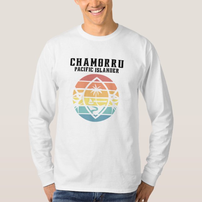 Chamorru Guam Guahan Pacific Islander T-Shirt (Framsida)