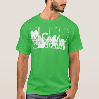 Champ Dogman och Mothman Cryptozoology T Shirt