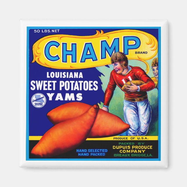 Champ Sweet Potatis Magnet (Framsidan)