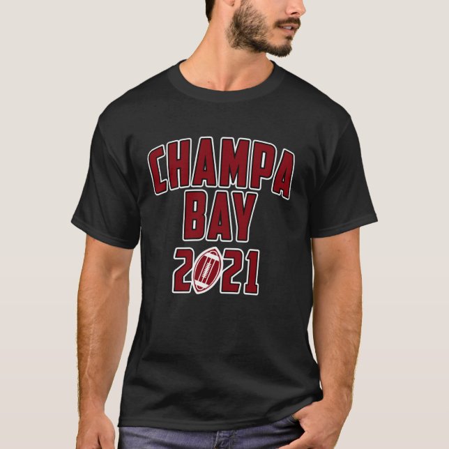 Champa Bay Tampa 2021 Apparel T Shirt (Framsida)