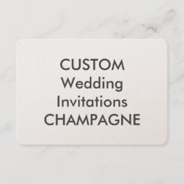 CHAMPAGNE 110lb 5-tums x 3,5-tums bröllopsinbjudni Inbjudningar