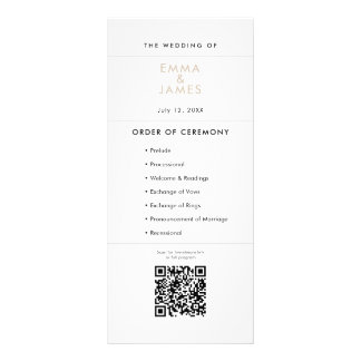 Champagne Ampersand Bröllop | Program | QR-kod