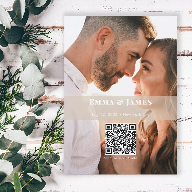 Champagne Ampersand Foto Spara datum | Bröllop Inbjudningar (Champagne photo Save the Date with a clean, minimalist layout, perfect for elegant and gold weddings)