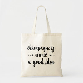 CHAMPAGNE ÄR ALLTID EN BRA IDÉ TYGKASSE