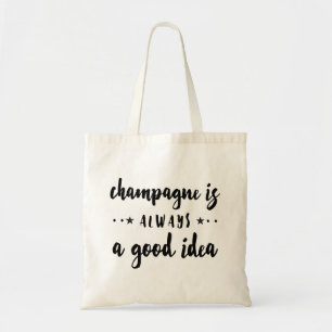 CHAMPAGNE ÄR ALLTID EN BRA IDÉ TYGKASSE