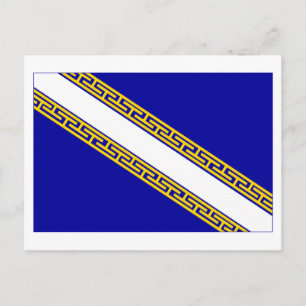 Champagne-Ardenne flagga Vykort