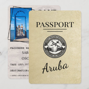 Champagne Aruba Passport Spara datum Datumet
