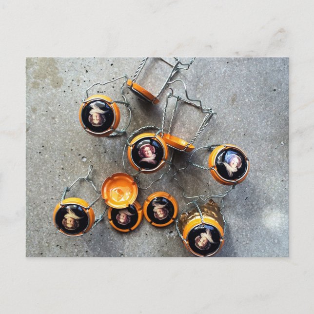 Champagne, baby! vykort (Framsida)