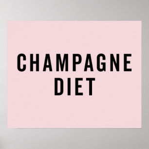 Champagne bantar roligt citationstecken poster