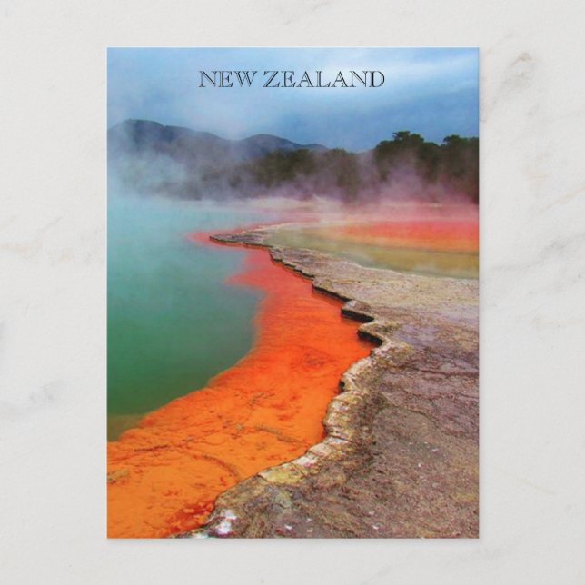 champagne bassäng waiotapu vykort (Framsida)