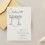 Champagne Birthday-inbjudan Inbjudningar<br><div class="desc">Plocka kork och fira i stil med vår inbjudan till Champagne-födelsedagen. Den här inbjudan anger tonen för en elegant och festlig födelsedagsfirande. Med en chic champagne flaska-design utlovas en händelse fylld med sofistikering och meritering. Inbjudan är skriven med en gnutta glöd och skapar den lämplig för en mängd olika födelsedagsteman....</div>