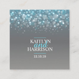 Champagne blå grå bröllopsdetaljkort tilläggskort