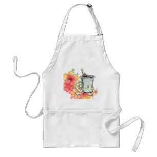Champagne Blommigt Kitchen Apron Förkläde