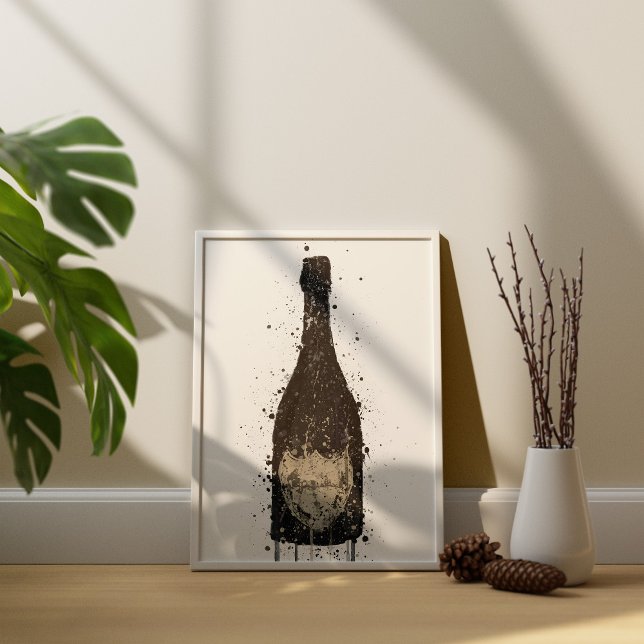 Champagne Bottle Wall Art Print 'Vanta' Poster (Skapare uppladdad)