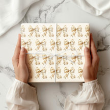 Champagne Bow med Guld Glitter Glamor