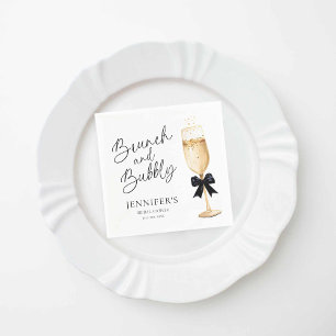 Champagne Bröllopsdusch Pappersservett