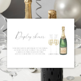 Champagne Bröllopsdusch - Utställningsdusch Tilläggskort