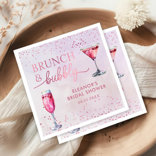 Champagne Brunch och Bubly-Möhippa Pappersservett