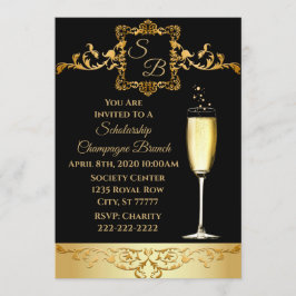 Champagne Brunch Scholarship Fundraiser bjudande Inbjudningar
