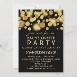 Champagne bubblar Bachelorette partyinbjudningar Inbjudningar