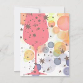 Champagne Bubbles Anteckningskort