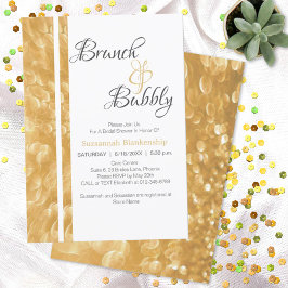 Champagne Bubbles Brunch Bubbly  Inbjudan
