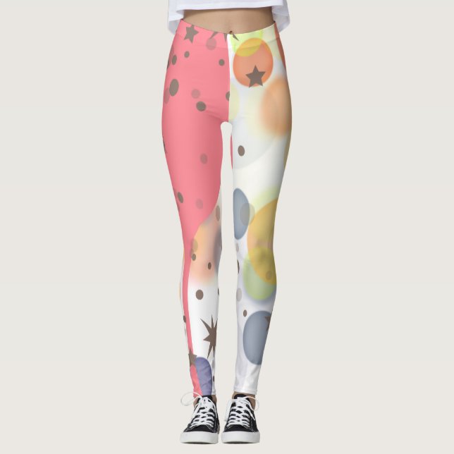Champagne Bubbles Leggings (Framsida)