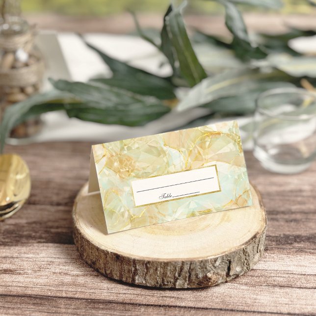 Champagne Burst Crystal Bröllop Placeringskort (Skapare uppladdad)