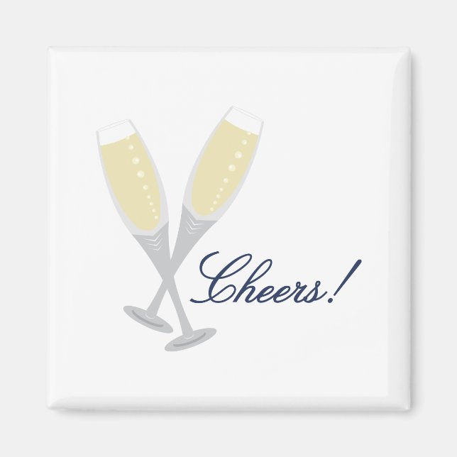 Champagne Cheers Magnet (Framsidan)