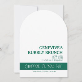 Champagne Coquette Inbjudningar