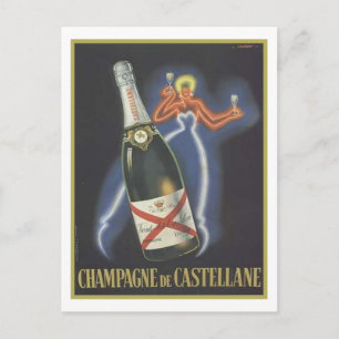 Champagne de Castellane Vykort