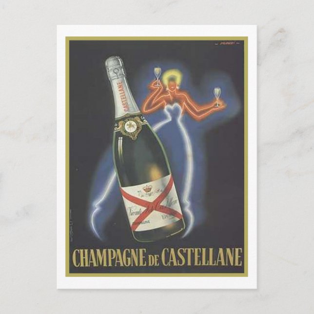 Champagne de Castellane Vykort (Framsida)
