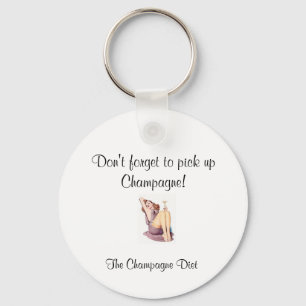 Champagne Diet Nyckelring
