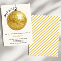 Champagne Disco Boll 2026 Nyårsafton