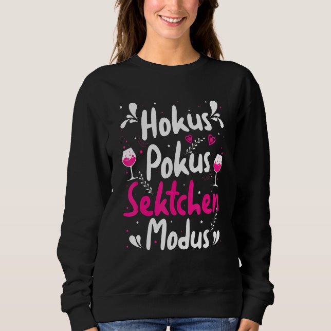 Champagne Drinker Champagne Girl Hokus Pokus Champ T Shirt (Framsida)