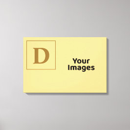 Champagne Family Initial Photo Visning Canvastryck