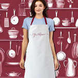 Champagne färg-elegant personlig<br><div class="desc">Champagne färg (#F7E7CE ) heltrycksbricka i färg med remmar av burgundy färg. Gör det enkelt att anpassa det nu med ditt namn. Underbar för hobby eller affärsverksamhet. Du kan lägga till monogram/logotyp /text osv. Designer's Tip : namn kommer i handskrivna skript med dekorationer. När du anpassar det placerar du ditt...</div>