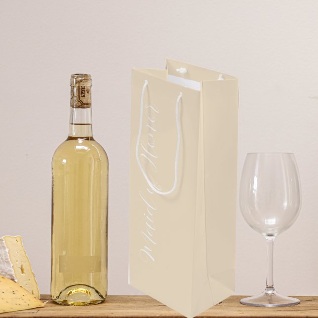 Champagne Färg, formaterat skript Maid of honor (In Situ)